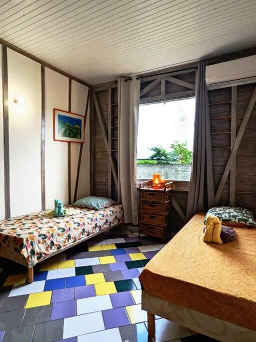 Charmante Villa Creole Climatisee, Jardin Tropical Et Piscine Prives Lamentin Esterno foto